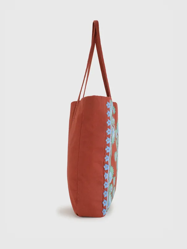 Raina Rust Tote Bag